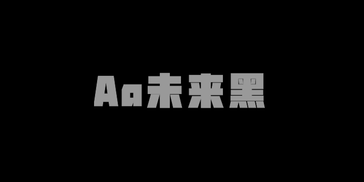 Aa未来黑105-图片